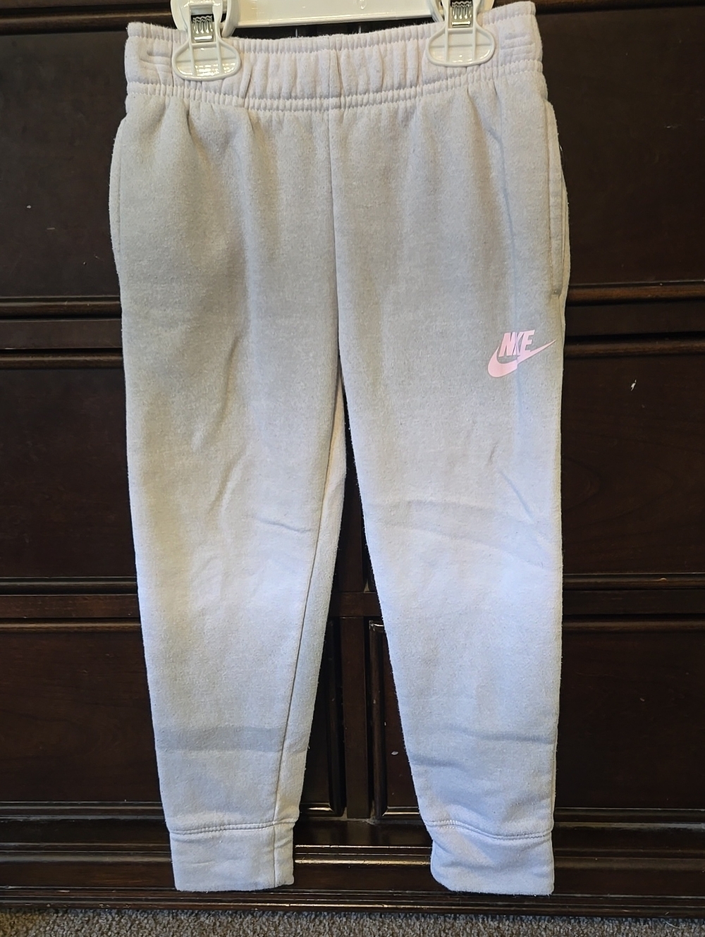 Nike Girls' Light Grey/White Ombre Sweatshirt & Jogger Set - Picture 2 of 7